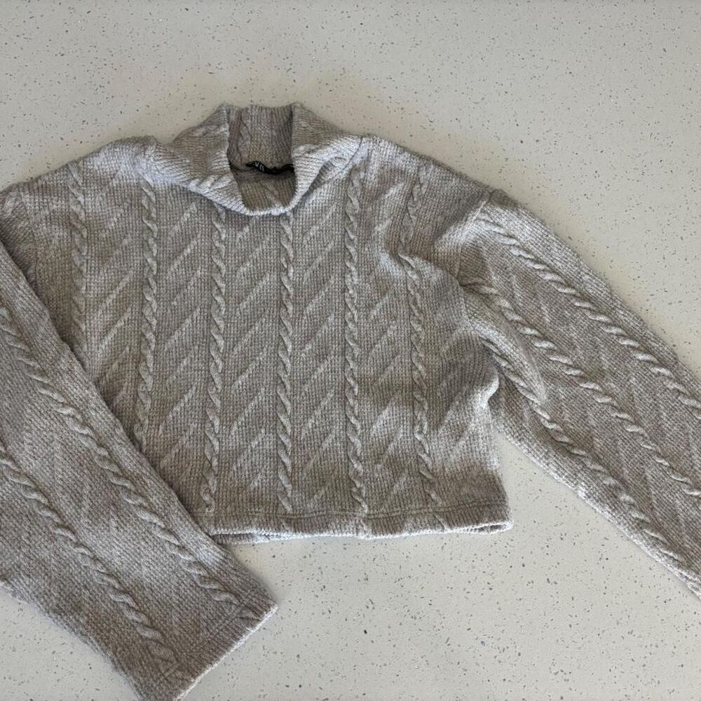 ZARA Crop Knit Sweater